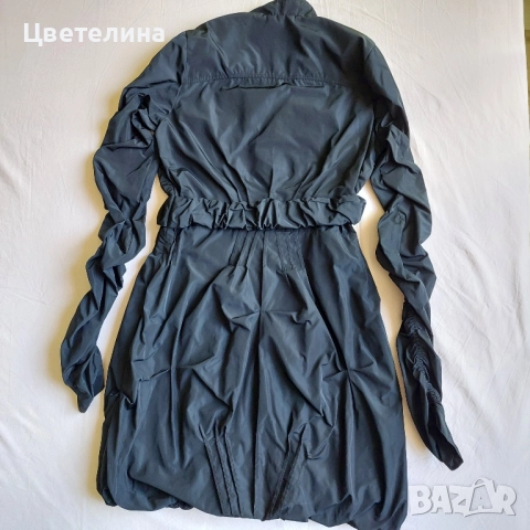 Черна шушлякова рокля Alessa, р-р S, снимка 4 - Рокли - 52233186