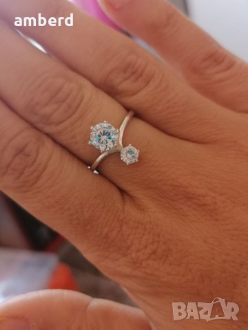 Оригинален сребърен пръстен - модел R101, снимка 2 - Пръстени - 33034600