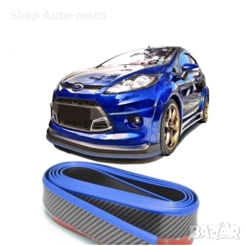 Спойлер за броня Automat - черен карбон - синя лента, снимка 2 - Аксесоари и консумативи - 52226803