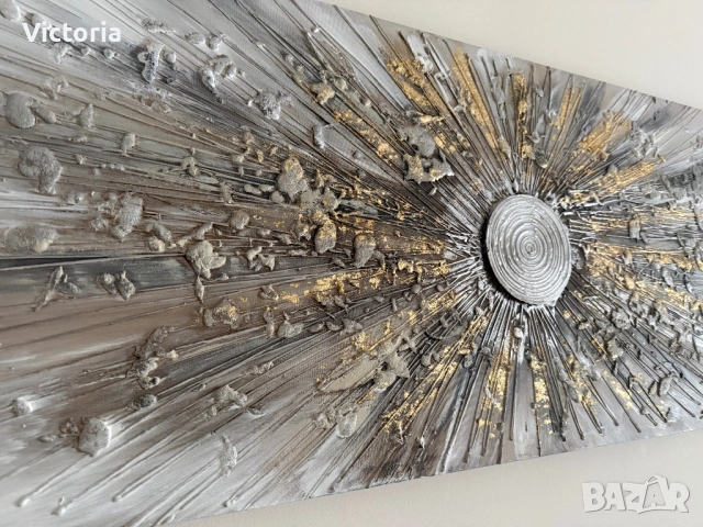 KYLIA GOLD КАРТИНА 150/50 СМ АСОРТИ Абстрактна картина от айко/ Aiko, снимка 5 - Декорация за дома - 53455381