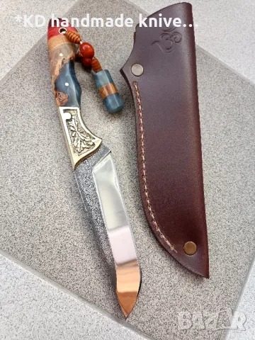 Ръчно изработен ловен нож от N690co стомана KD handmade knives ловни ножове, снимка 2 - Ножове - 47324444