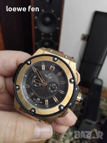 Hublot King Rose Gold 48мм Кварц, снимка 3 - Мъжки - 53197838
