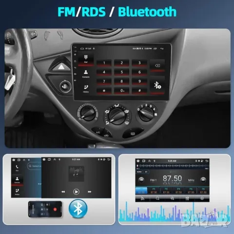 Мултимедия за Ford Focus, 1998-2005, Двоен дин, Навигация, дисплей, плеър, екран, Android, Андроид, снимка 10 - Аксесоари и консумативи - 50046504