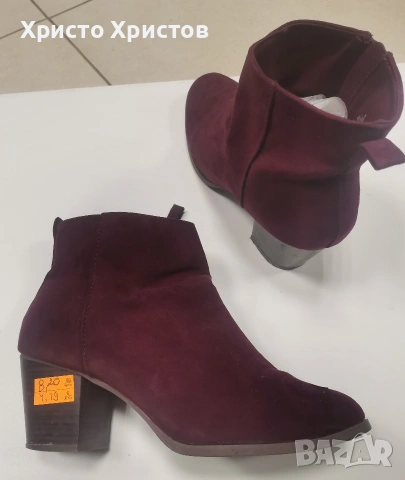 Дамски велурени боти GUTS & GUSTO Размер 37 , снимка 2 - Дамски боти - 53022879