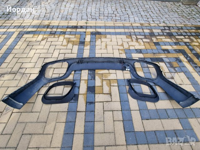 Задна броня за Porsche Panamera 971 с дифузьор, пластмаси и датчици Порше Панамера, снимка 6 - Части - 36771871