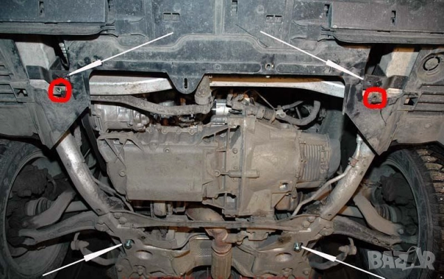 Метална кора под двигател и скоростна кутия Citroen C5 2008г +, снимка 5 - Аксесоари и консумативи - 52046714