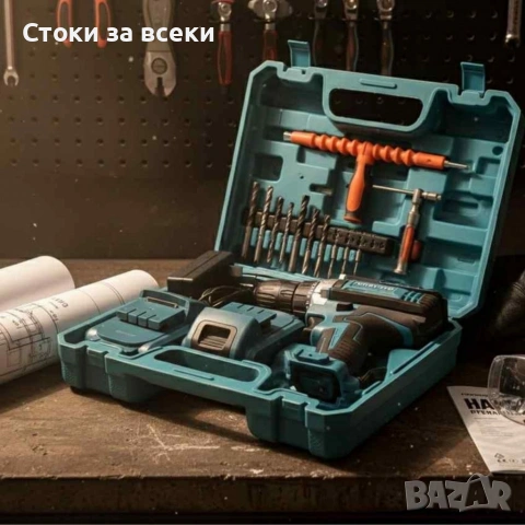 Комплект бормашина с двойна батерия и безчетков мотор за точност и мощност във всеки детайл, снимка 4 - Бормашини - 53225929