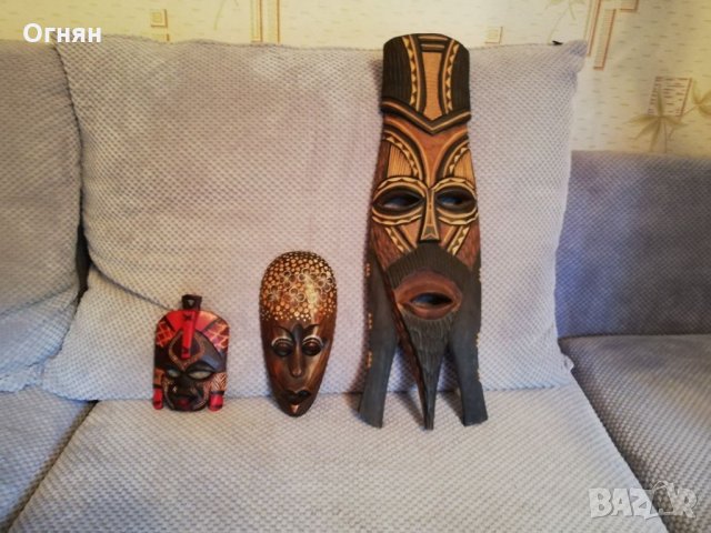 Кубински дървени маски (различни цени), снимка 8 - Декорация за дома - 24024529