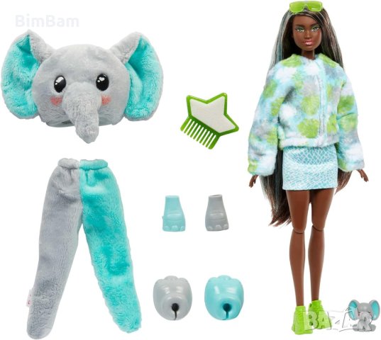 Кукла Barbie Color Cutie Reveal Слонче супер изненада - 10 изненади, снимка 2 - Кукли - 43153481