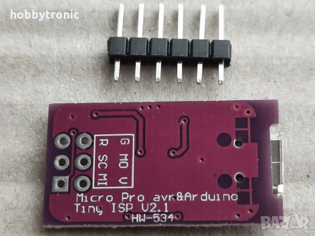 USB Tiny ATTiny44 ISP програматор за Arduino , снимка 2 - Друга електроника - 32592784
