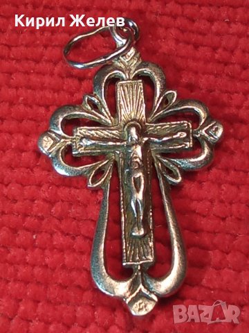 СТАРО СРЕБЪРНО РАЗПЯТИЕ КРЪСТЧЕ КРЪСТ СРЕБРО РЪЧНА АЖУРНА МАЙСТОРСКА ИЗРАБОТКА 40045