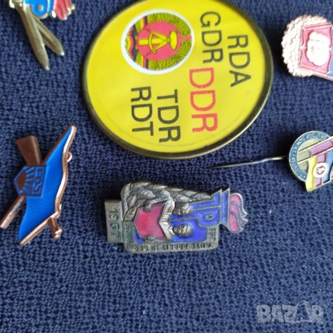 Осем германски бронзови соц значки, снимка 3 - Колекции - 50997398