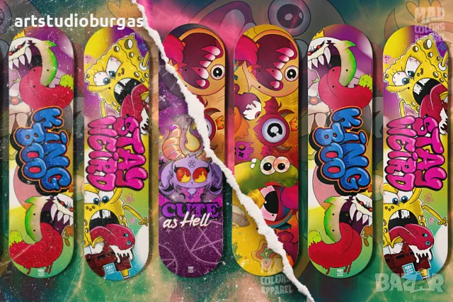 Дизайн, реставриране и изработка на скейт и лонгборд дъски по индивидуални поръчки! , снимка 4 - Скейтборд, ховърборд, уейвборд - 48770084