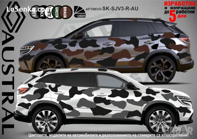 Alfa Romeo Tonale SK-SJV3-AR-T Кaмуфлаж Офроуд Джип Пикап Лодка Camouflage Off-Road стикери, снимка 14 - Аксесоари и консумативи - 47917592