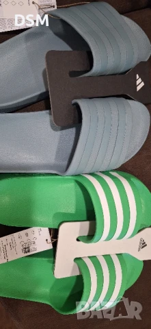 нови джапанки Adidas ADILETTE AQUA  42/43/44  -  чехли - сини/зелени/сиви, снимка 9 - Джапанки - 51041714