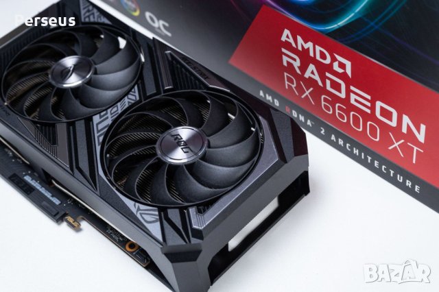 НОВА видеокарта Asus ROG Strix RX 6600 XT OC GAMING AURA SYNC RGB, снимка 5 - Видеокарти - 43469819