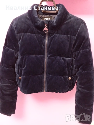 Дамско синьо яке, снимка 3 - Якета - 53430732