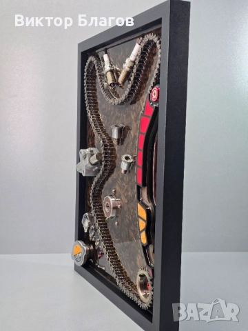 3D картина с части от двигател в епоксидна смола, снимка 11 - Картини - 52938018