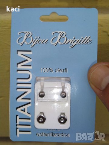 Обеци от титан, за пробиване на уши / стават и за носене., снимка 1