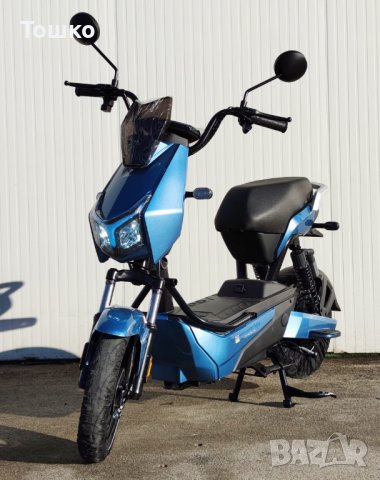 Електрически скутер 500 вата модел YCL син цвят 20Ah батерия, снимка 1 - Мотоциклети и мототехника - 44027652
