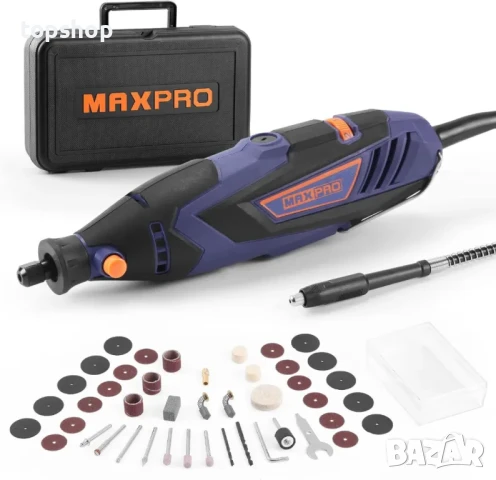 Мултифункционален MAXPRO MPDK135V 135W с 45 аксесоара, променлива скорост 10000-32000 об./мин