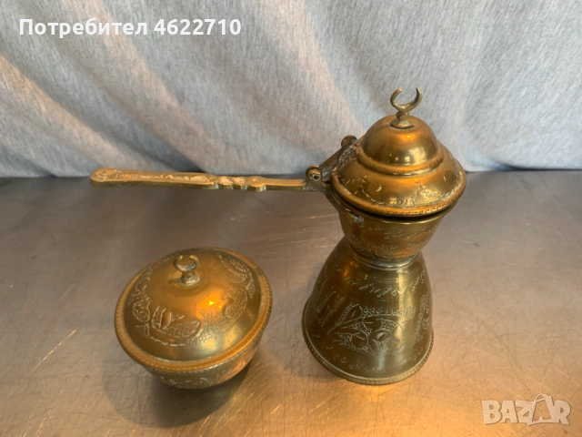 старо  джезве и захарница, снимка 3 - Антикварни и старинни предмети - 53406201