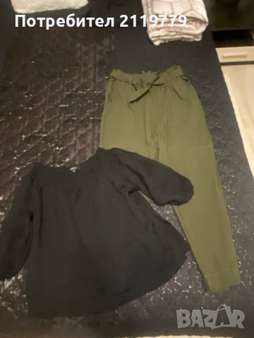 Дамски сет от панталон и блузка, снимка 2 - Панталони - 44855470