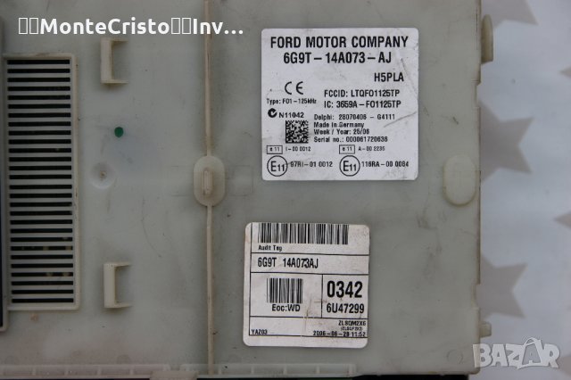 Бушонно табло Ford S-Max (2006-2010г.) 6G9T-14A073-AJ / 6G9T14A073AJ, снимка 2 - Части - 33117914