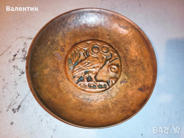 Декоративна гръцка чиния от бакър 24