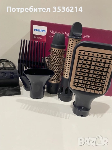 Philips Air Styler 5000 BHA530/00 - Използвано, снимка 2 - Сешоари - 53456099