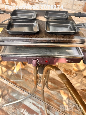 грил  с каммена плоча Philips Magma HD, снимка 7 - Скари - 51840375