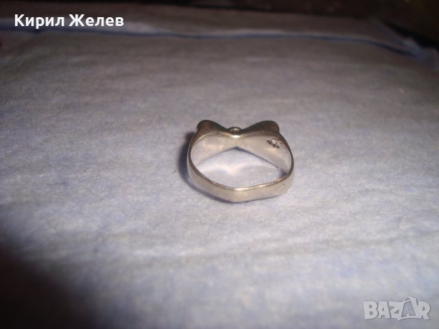 СТАР РЕТРО ВИНТИДЖ СРЕБЪРЕН ПРЪСТЕН ВИСОКА ПРОБА СРЕБРО РЪЧНА ИЗРАБОТКА СТИЛЕН КРАСИВ 28723, снимка 10 - Пръстени - 37277529