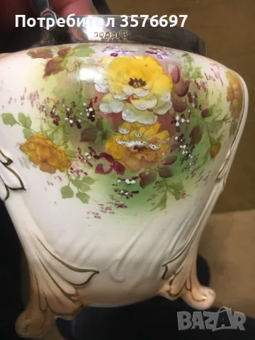 Стара английска бисквитиера с маркировки, снимка 4 - Други ценни предмети - 49782267