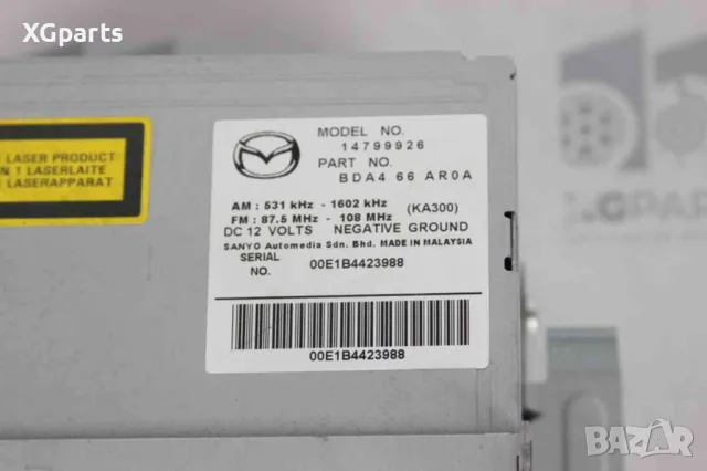  Радио CD за Mazda 3 (2009-2011) BDA466AR0A, снимка 2 - Части - 47844903