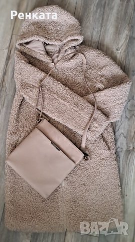 Дамско палтенце цвят пудра