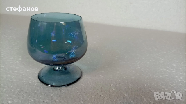 Много красиви конячени чаши, прозрачно-снини, 6 бр, снимка 6 - Чаши - 52639206