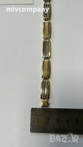 Златна гривна 13.26гр.22см., снимка 6 - Гривни - 52131573