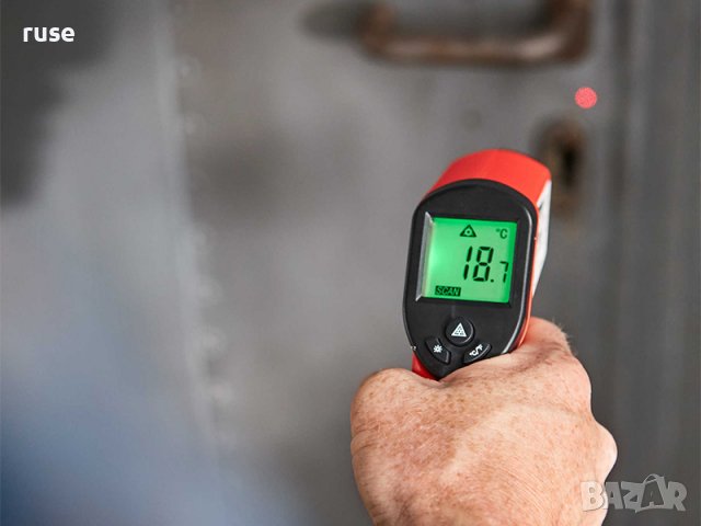 НОВИ! Инфрачервен термометър за повърхности -50°С до +380°С работен