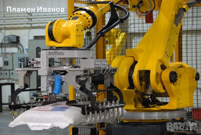 „Палетизиращ индустриален робот – автоматично подреждане на чували/кутии на палет“, снимка 6 - Друга електроника - 52946499