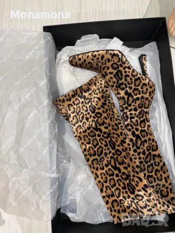 РАЗПРОДАЖБА Уникални ултрависоки ботуши/чизми Pinko, снимка 9 - Дамски ботуши - 47937703