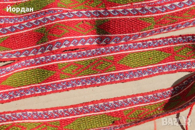 Вълнен колан от народна носия, снимка 5 - Антикварни и старинни предмети - 38012988