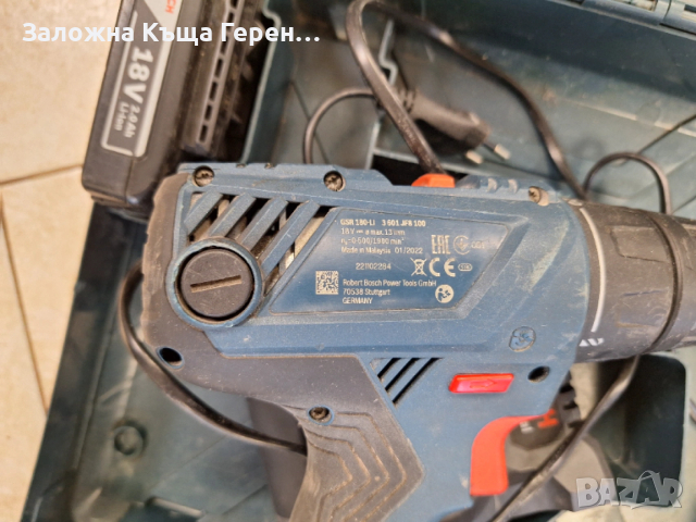 Винтоверт Bosch GSR 180li, снимка 5 - Винтоверти - 53268050