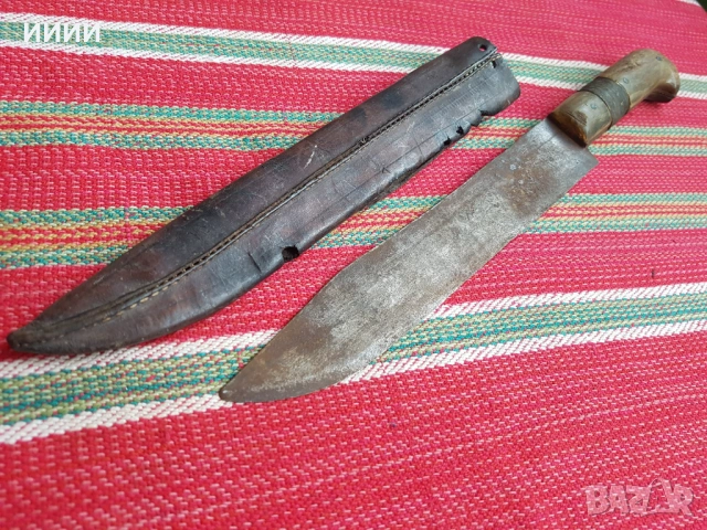 Балкански боен нож , снимка 2 - Антикварни и старинни предмети - 53327338