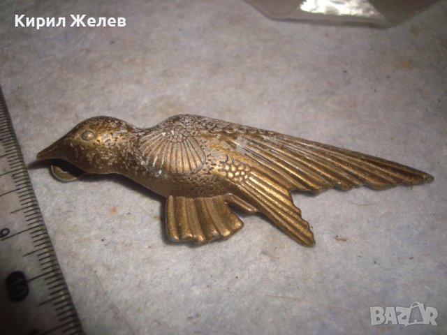 СТАРА БРОНЗИРАНА ОЛОВНА ФИГУРКА ПТИЦА ИНТЕРЕСНА за ЗАКАЧАНЕ КОЛЕКЦИЯ 30962, снимка 11 - Колекции - 38137963