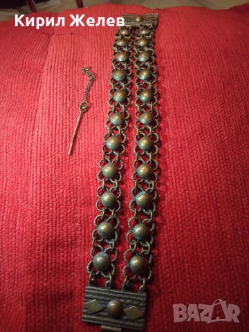 САЧАНЕНА ВЪЗРОЖДЕНСКА ГРИВНА БРОНЗ САЧАН МАЙСТОРСКА СТАРИННА ИЗРАБОТКА с ЩИФТ 4488, снимка 3 - Антикварни и старинни предмети - 30665827