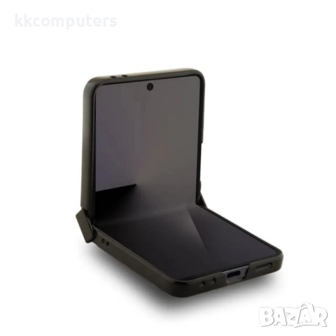 Оригинален кейс Guess Leather 4G Metal Logo За Samsung Galaxy Z Flip7, Розов, снимка 4 - Калъфи, кейсове - 52213440