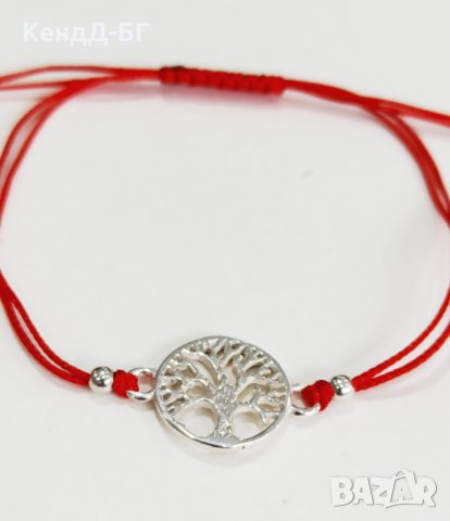 Гривнички от сребро 925 и чарвен конец против уроки, снимка 18 - Други - 28323277