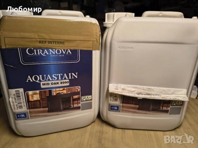 Ciranava воден байц за всички видове дървесина, водоустойчив 10 литра.Среден дъб, снимка 6 - Други - 52638364
