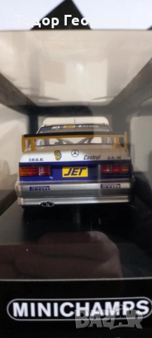 Mercedes 190 E 2.5 -16 Evo 1 1:18 MINICHAMPS, снимка 3 - Колекции - 52430878