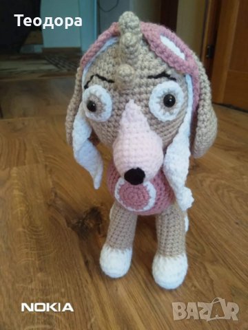 Плетени кученца "Пес патрул", снимка 2 - Плюшени играчки - 37370122